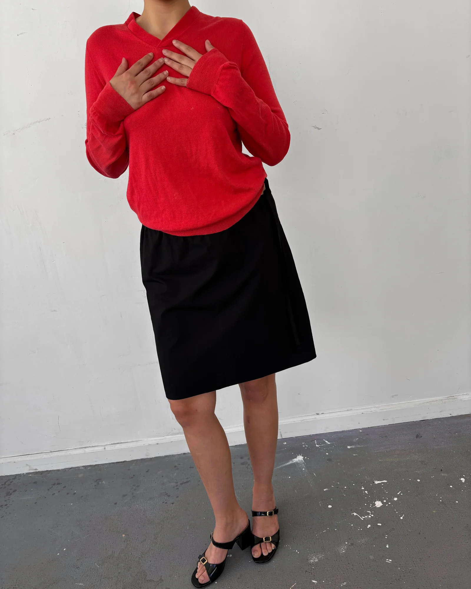 Straight Skirt | Black - Image 3