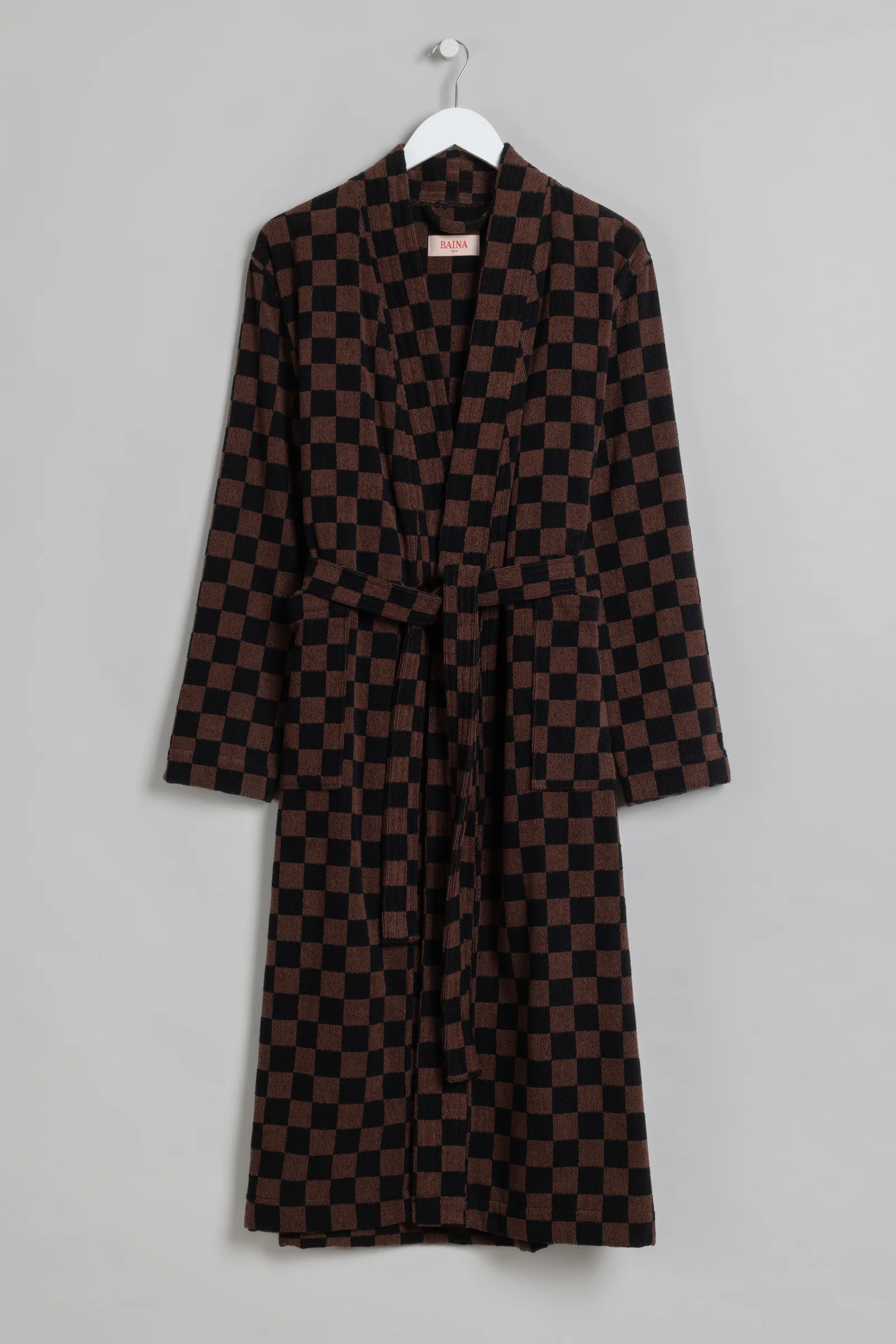 Sulis Bath Robe | Tabac & Noir - Image 2