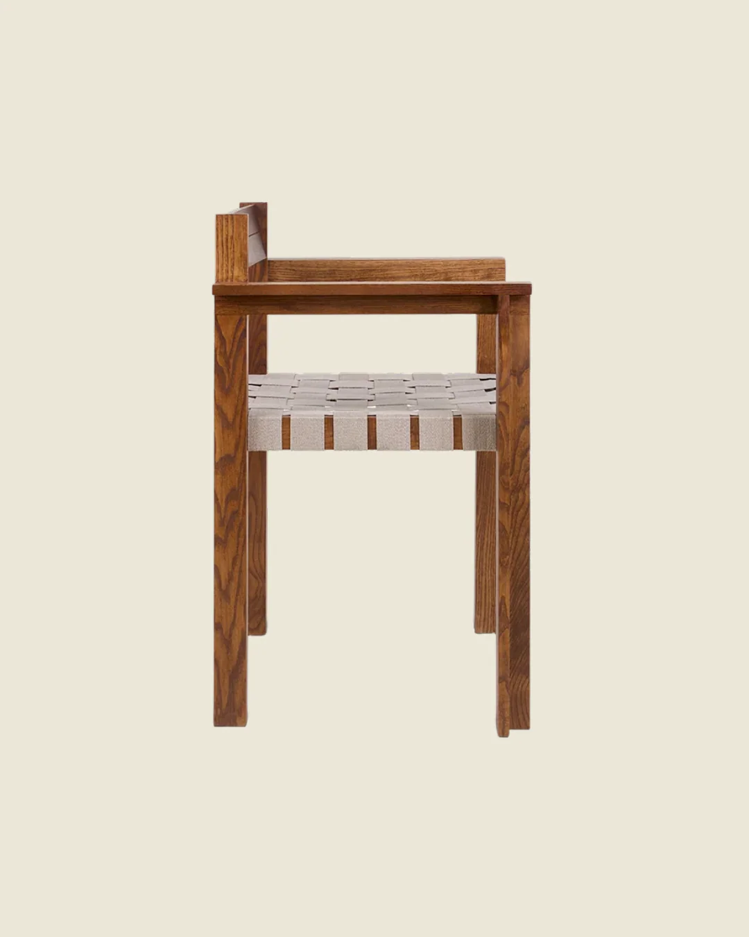 Symmetry Armrest Chair |Â Honey Ash Wood / Oat Fabric - Image 4