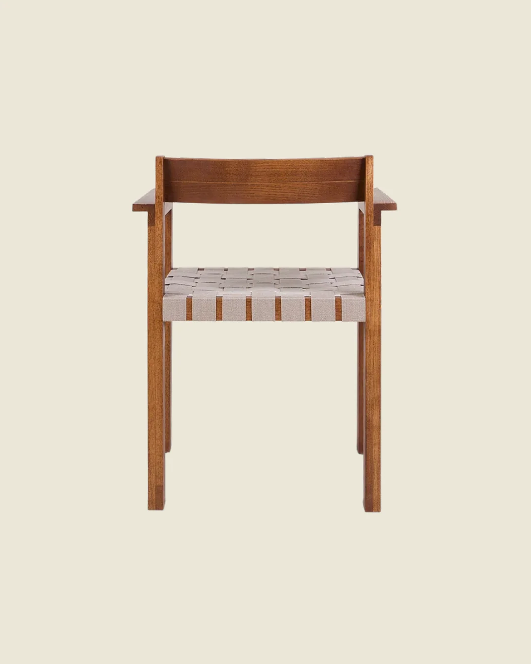 Symmetry Armrest Chair |Â Honey Ash Wood / Oat Fabric - Image 7