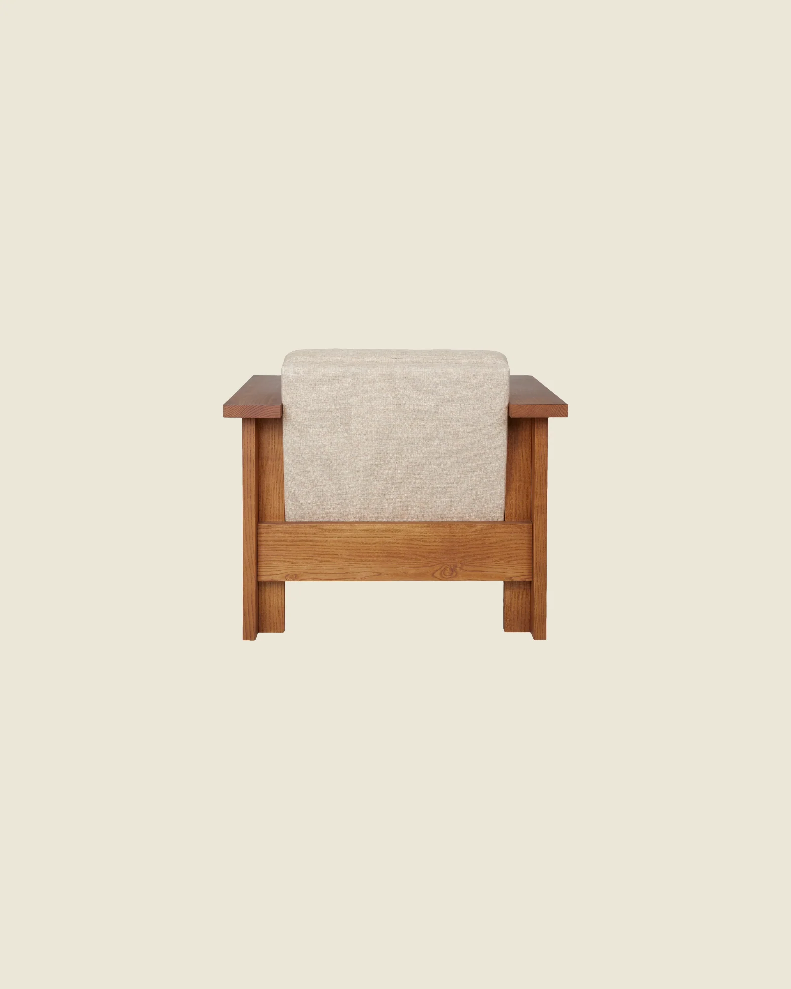 Symmetry Chair | Ash Wood | Oat Fabric - Image 6