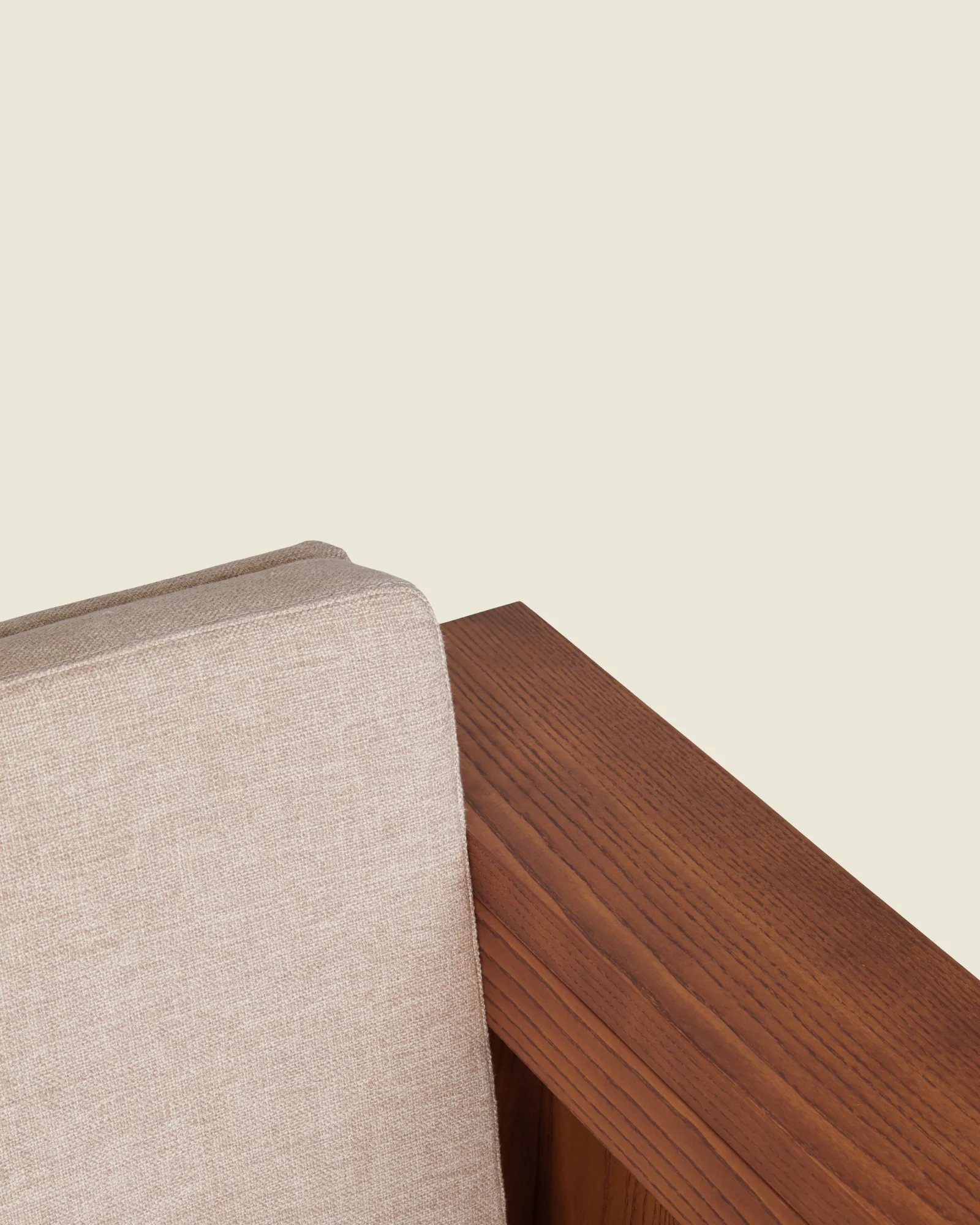 Symmetry Chair | Ash Wood | Oat Fabric - Image 8