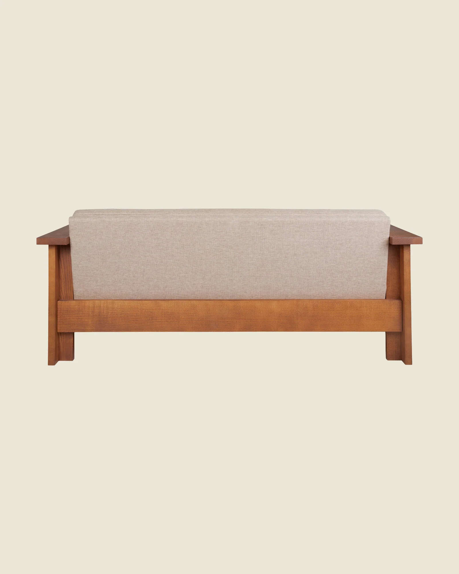 Symmetry Couch | Ash Wood | Oat Fabric - Image 5