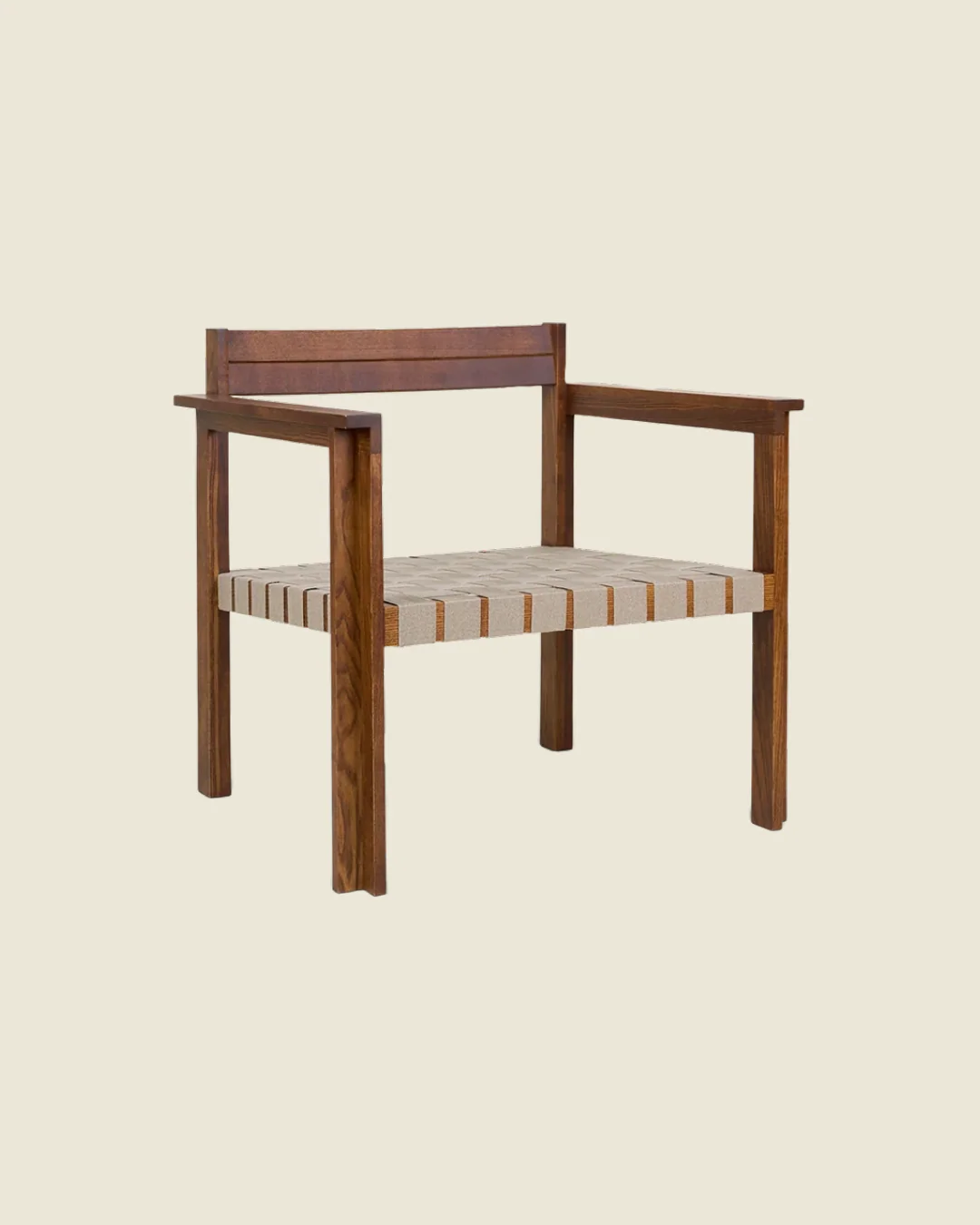 Symmetry Easy Chair |Â Honey Ash Wood / Oat Fabric