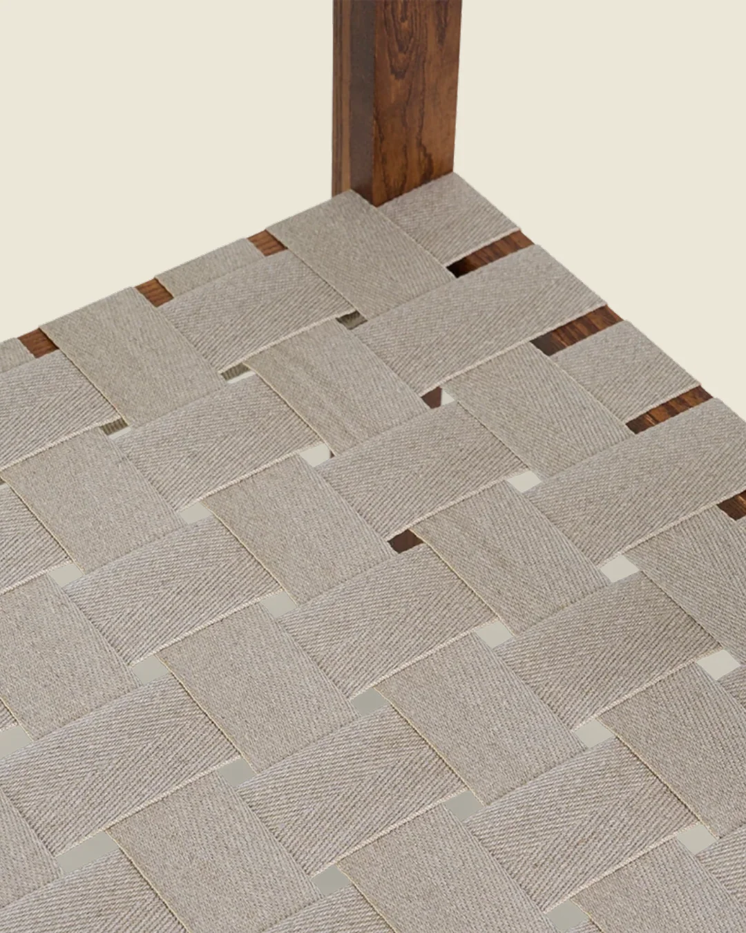 Symmetry Easy Chair |Â Honey Ash Wood / Oat Fabric - Image 9
