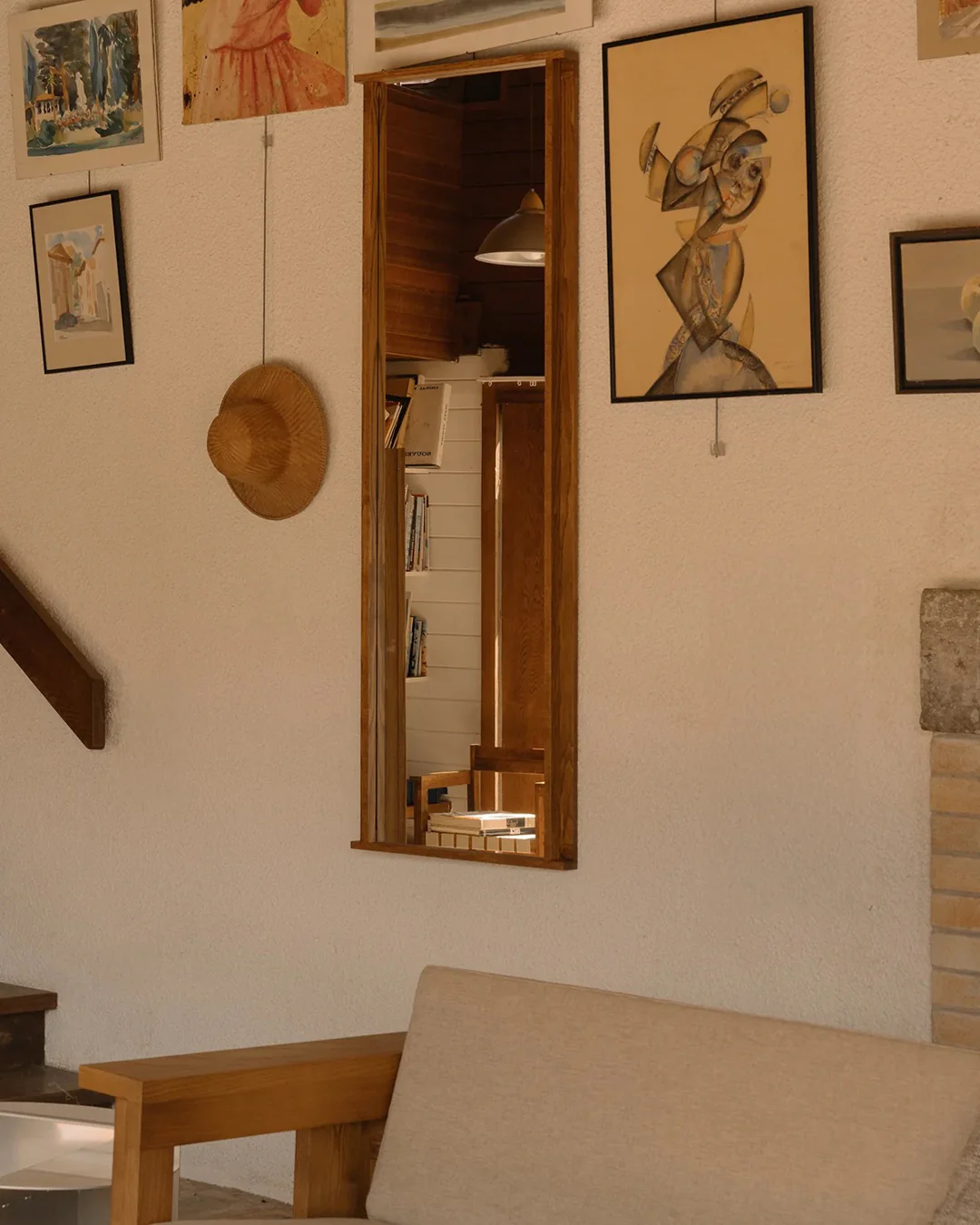 Symmetry Mirror |Â Honey Ash Wood | Large - Image 7