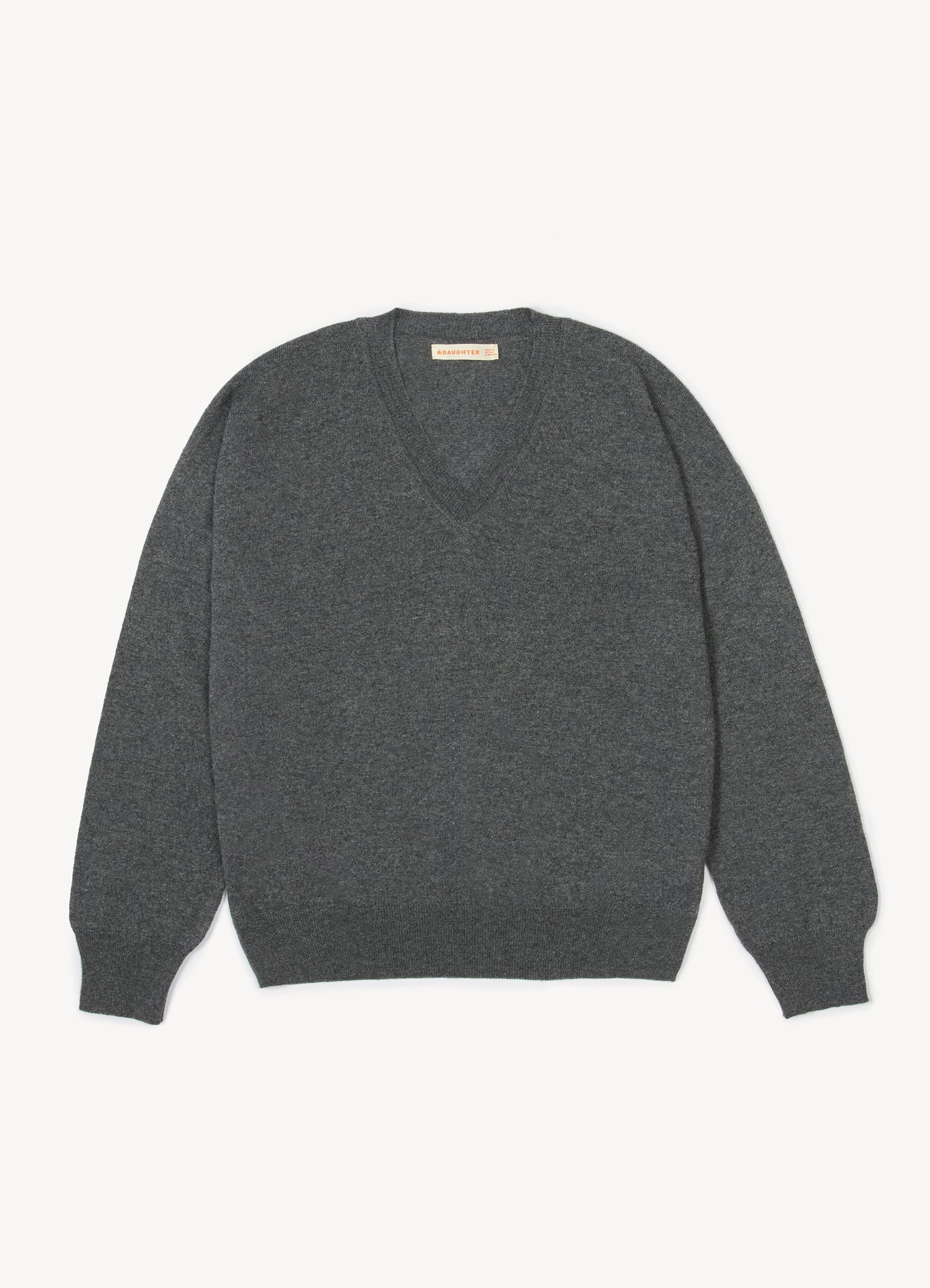 Tahra Cashmere V-Neck |Â Derby Grey