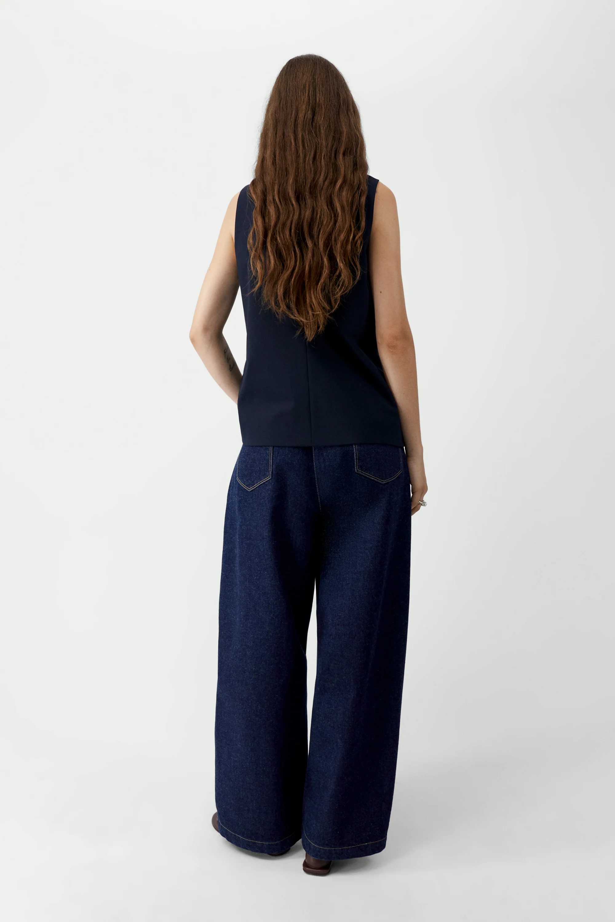Tailored Vest | Navy - Image 4