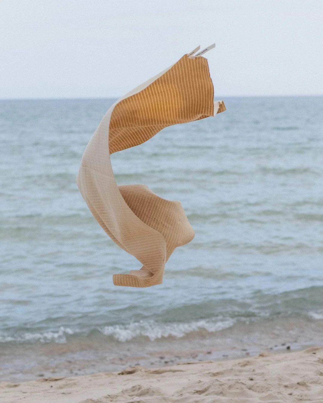 Terry Towel | Sand/Ecru Stripes - Image 2