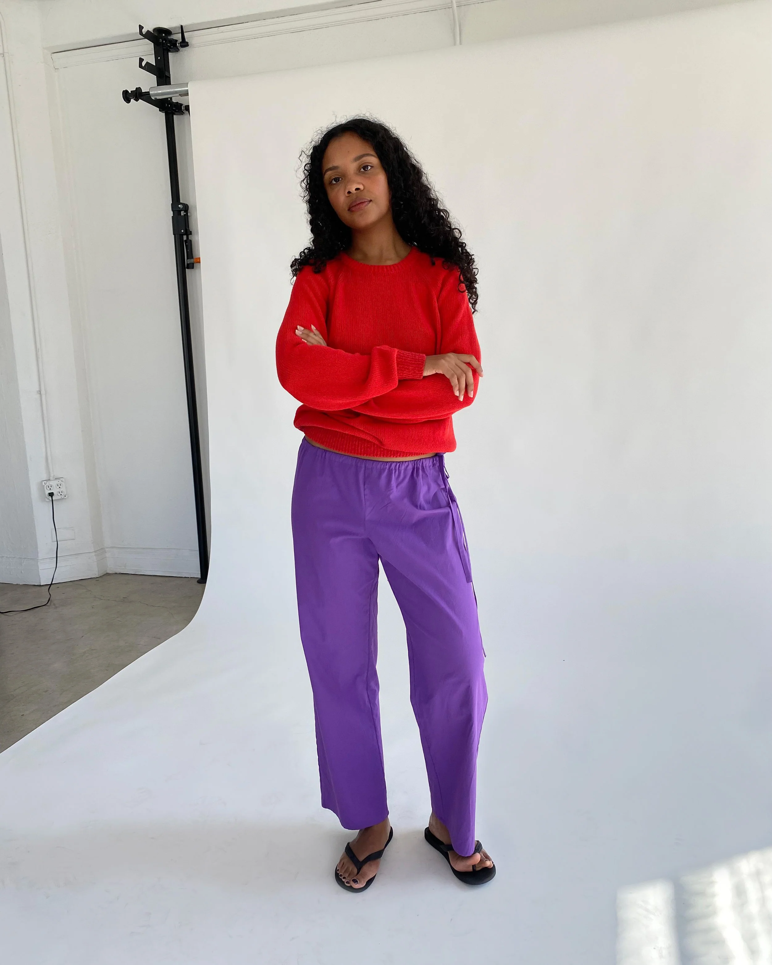 Tie Pants | Purple