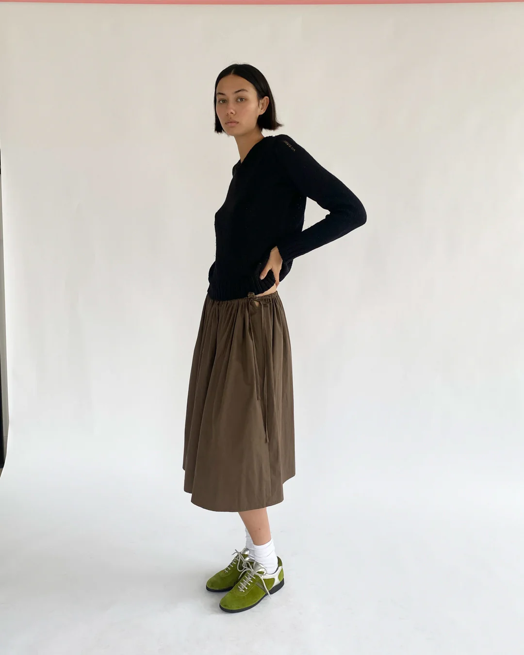 Tie Skirt | Chocolate - Image 2
