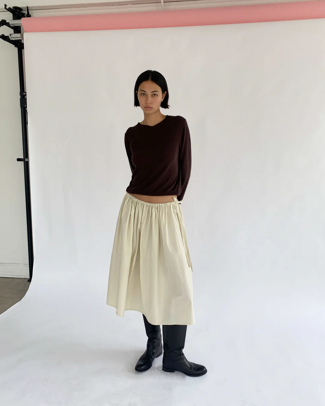 Tie Skirt | Rice - Image 6