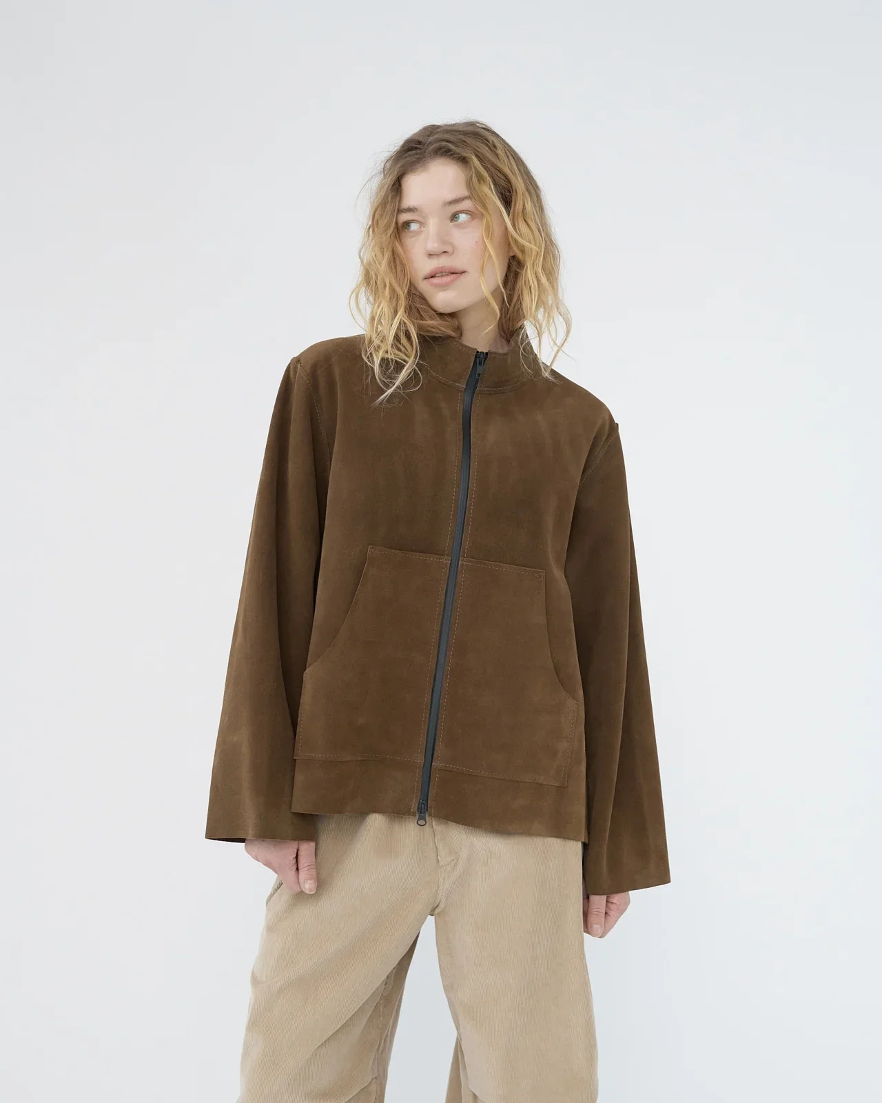 Suede Jacket | Brown - Image 3