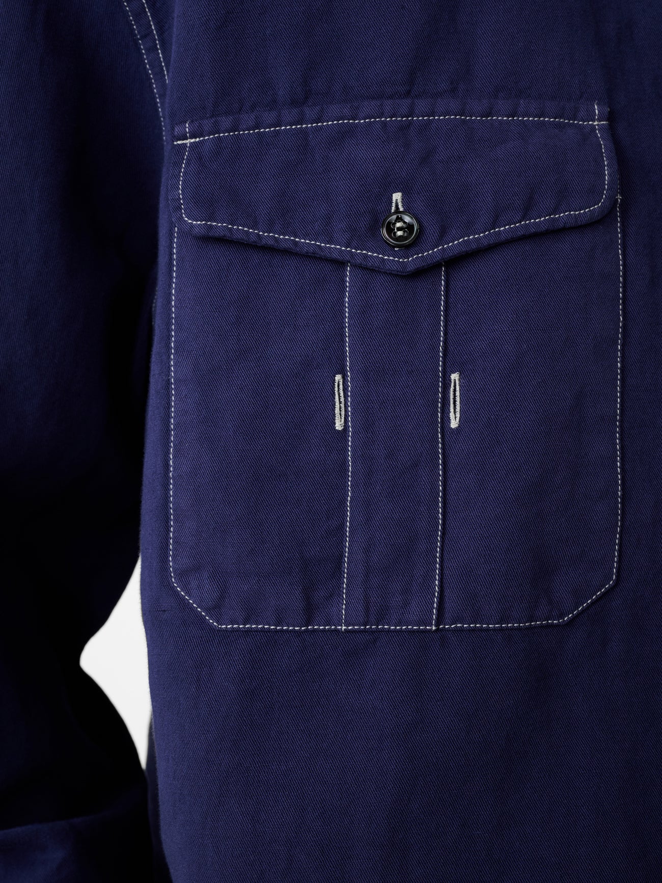 Louro Utility Pocket Shirt Unisex | Indigo - Image 3