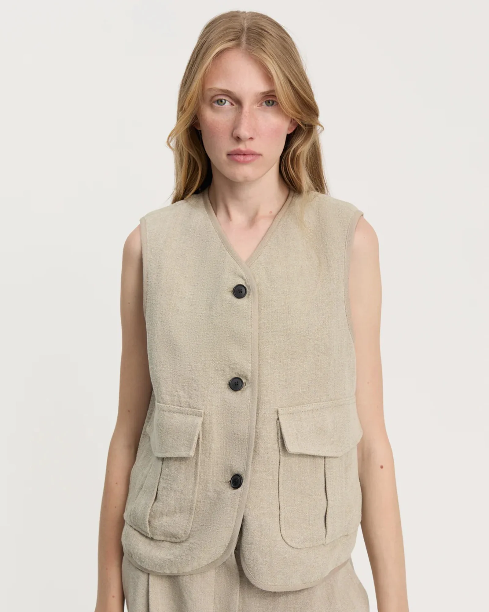 Vest Heavy Linen | Pure Natural - Image 2