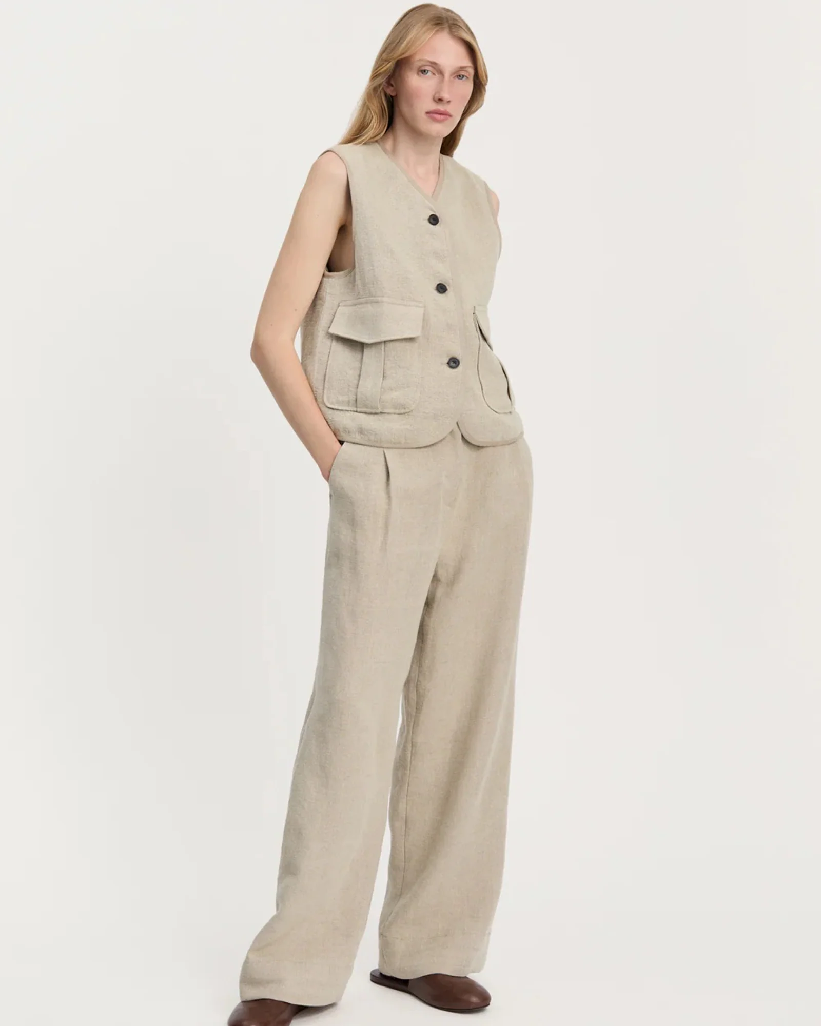 Vest Heavy Linen | Pure Natural - Image 4