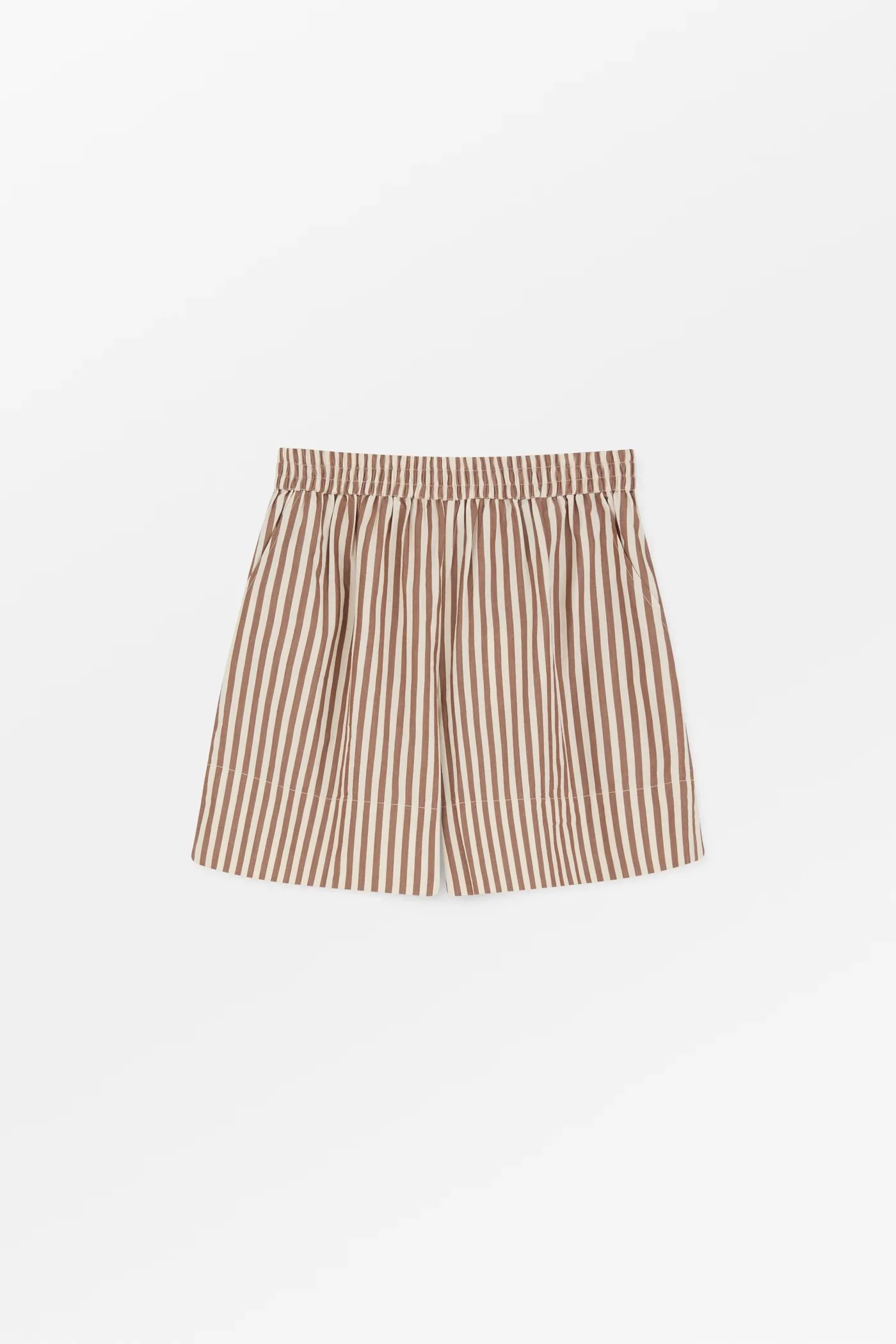 Vetiver Shorts | Brown/Ecru Stripe