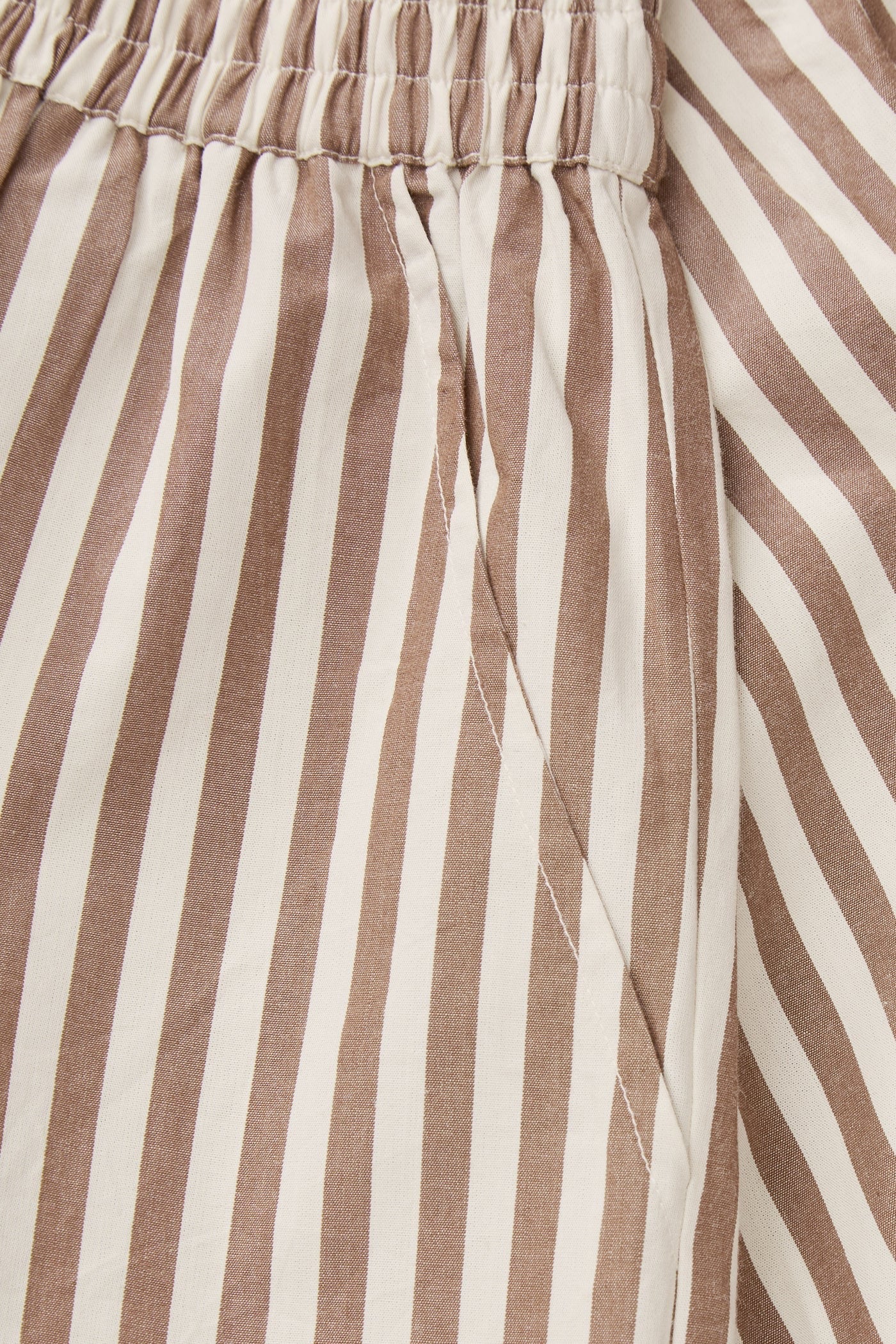 Vetiver Shorts | Brown/Ecru Stripe - Image 5
