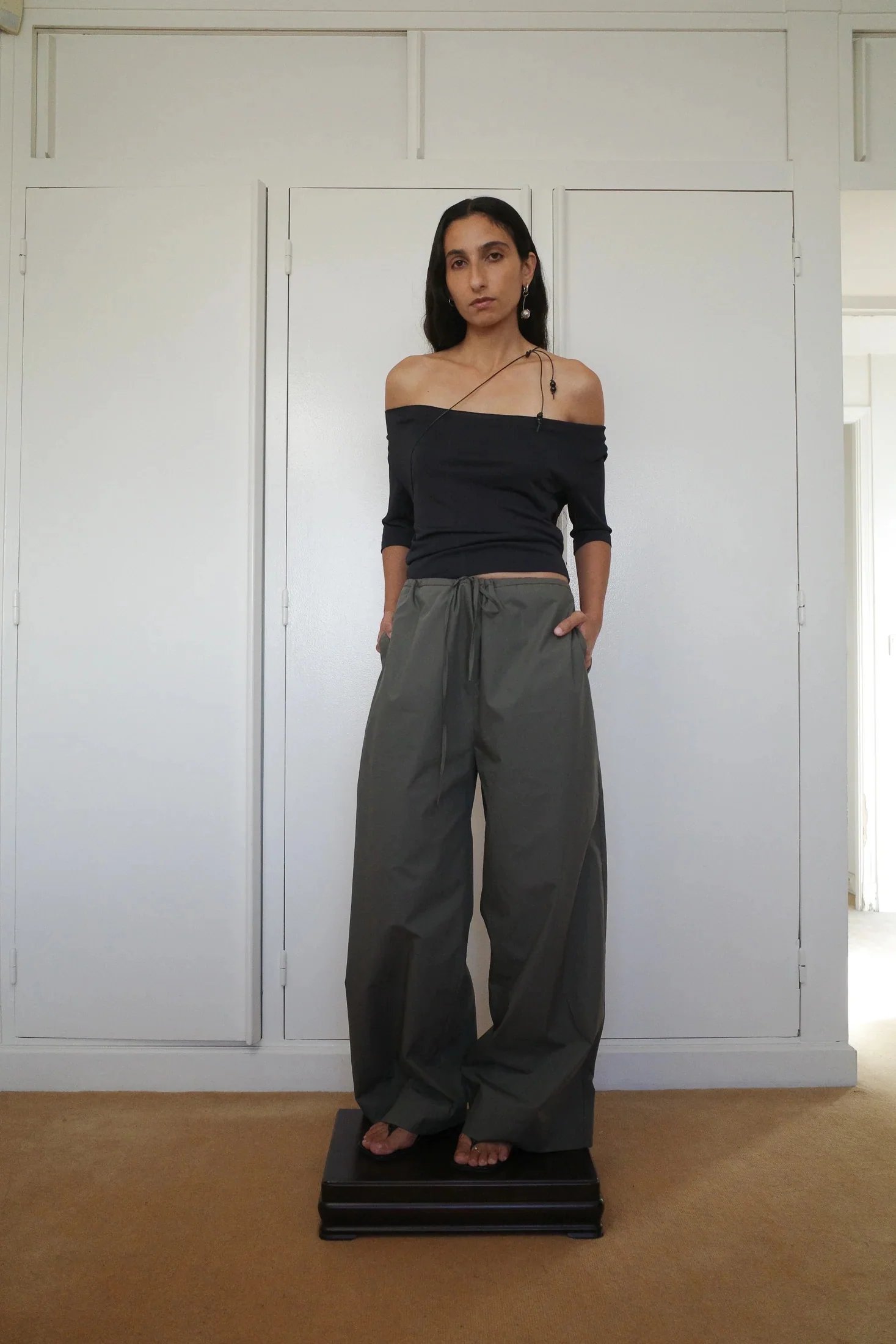 Viscose Jersey Collar | Top Anthracite - Image 2