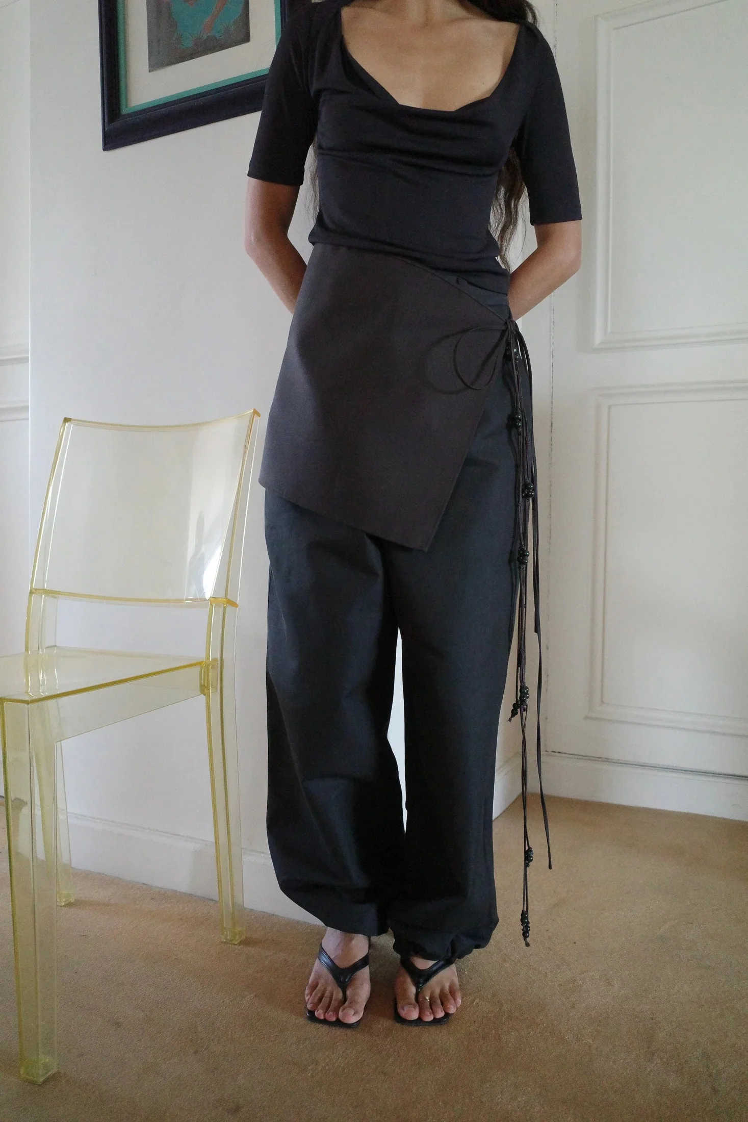Viscose Jersey Collar | Top Anthracite - Image 4