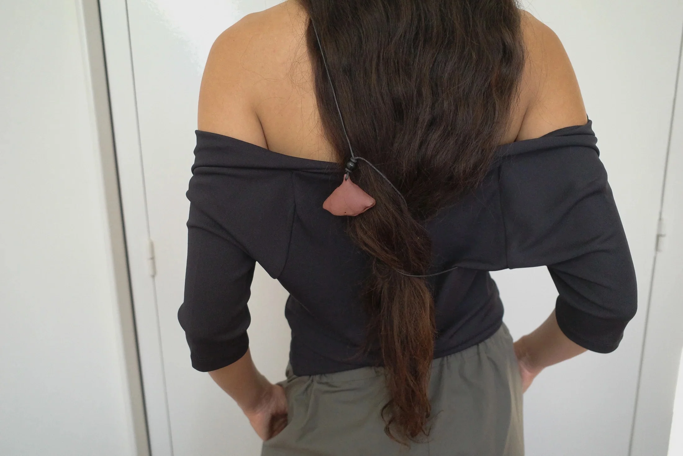 Viscose Jersey Collar | Top Anthracite - Image 5