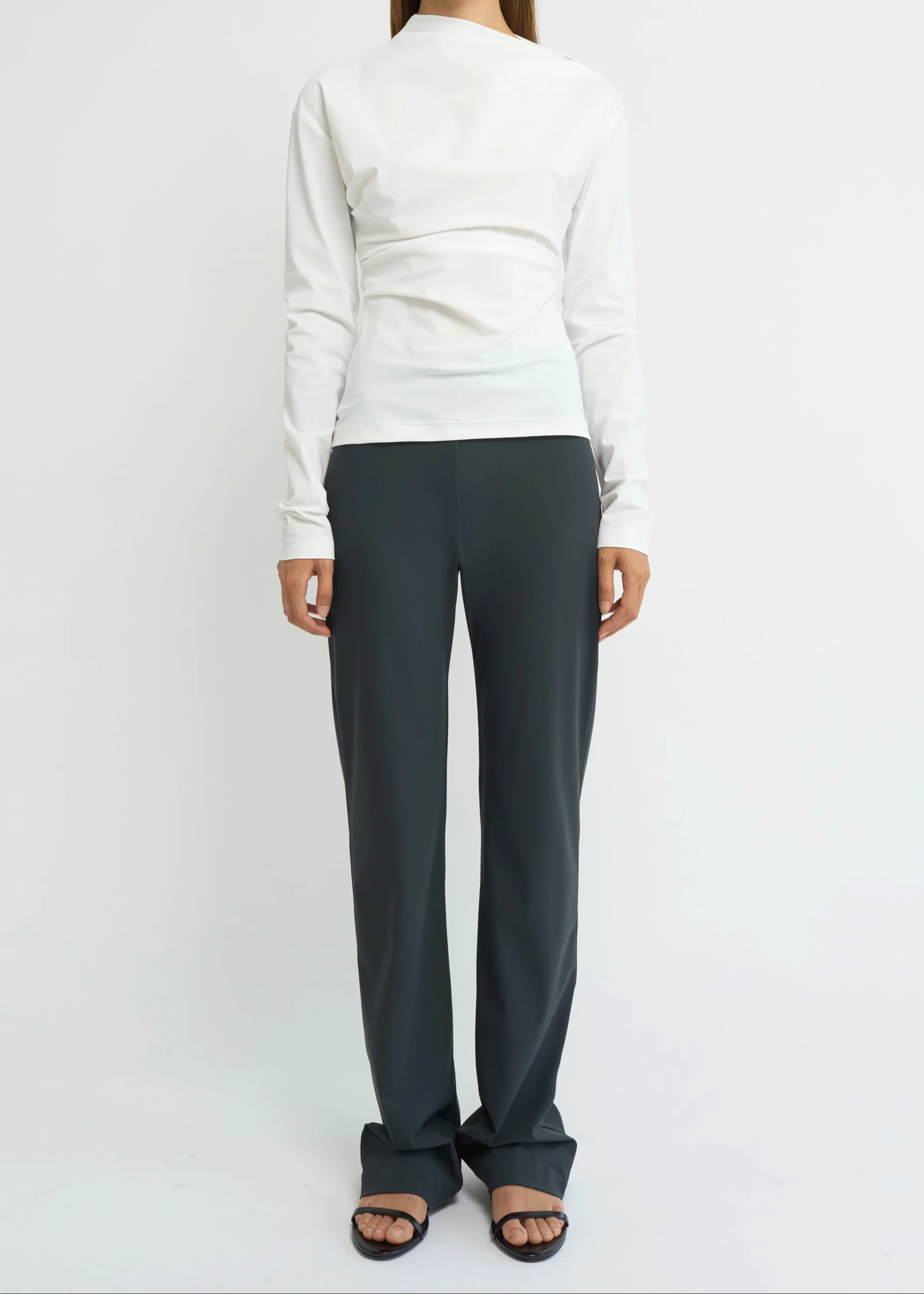 Wide Fit Pants | Charcoal