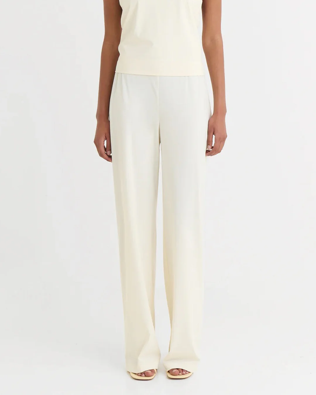 Wide Fit Pants | Cream