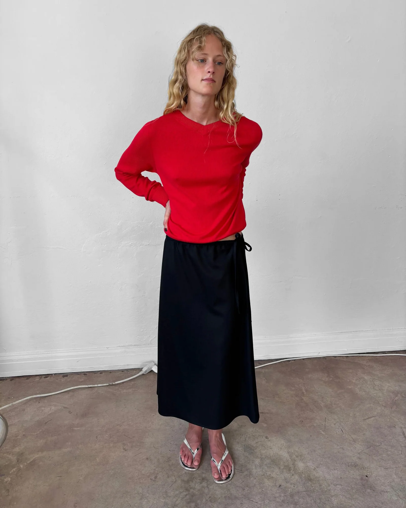 Wool Skirt | Black - Image 3