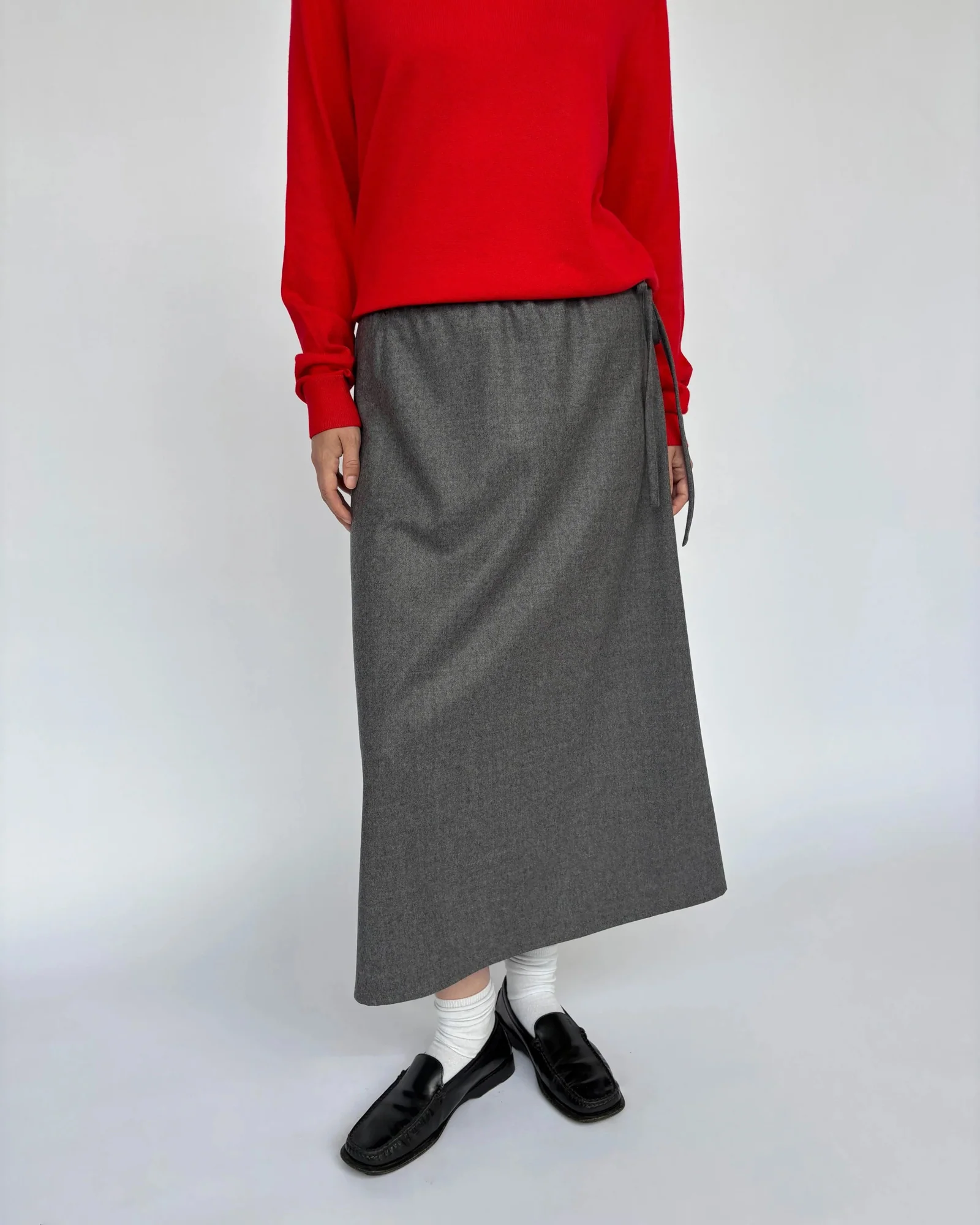 Wool Skirt | Grey - Image 4