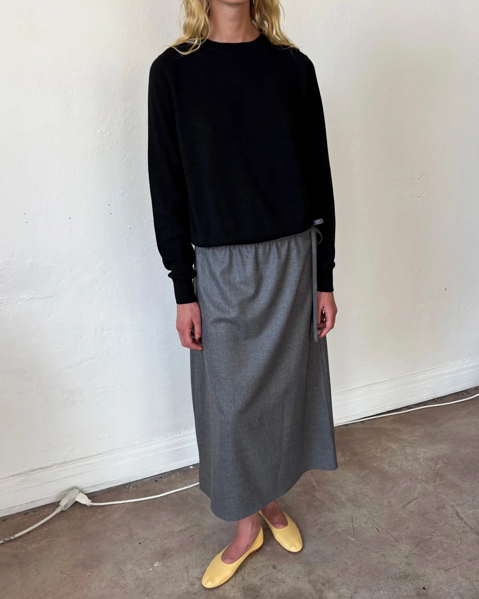 Wool Skirt | Grey - Image 5