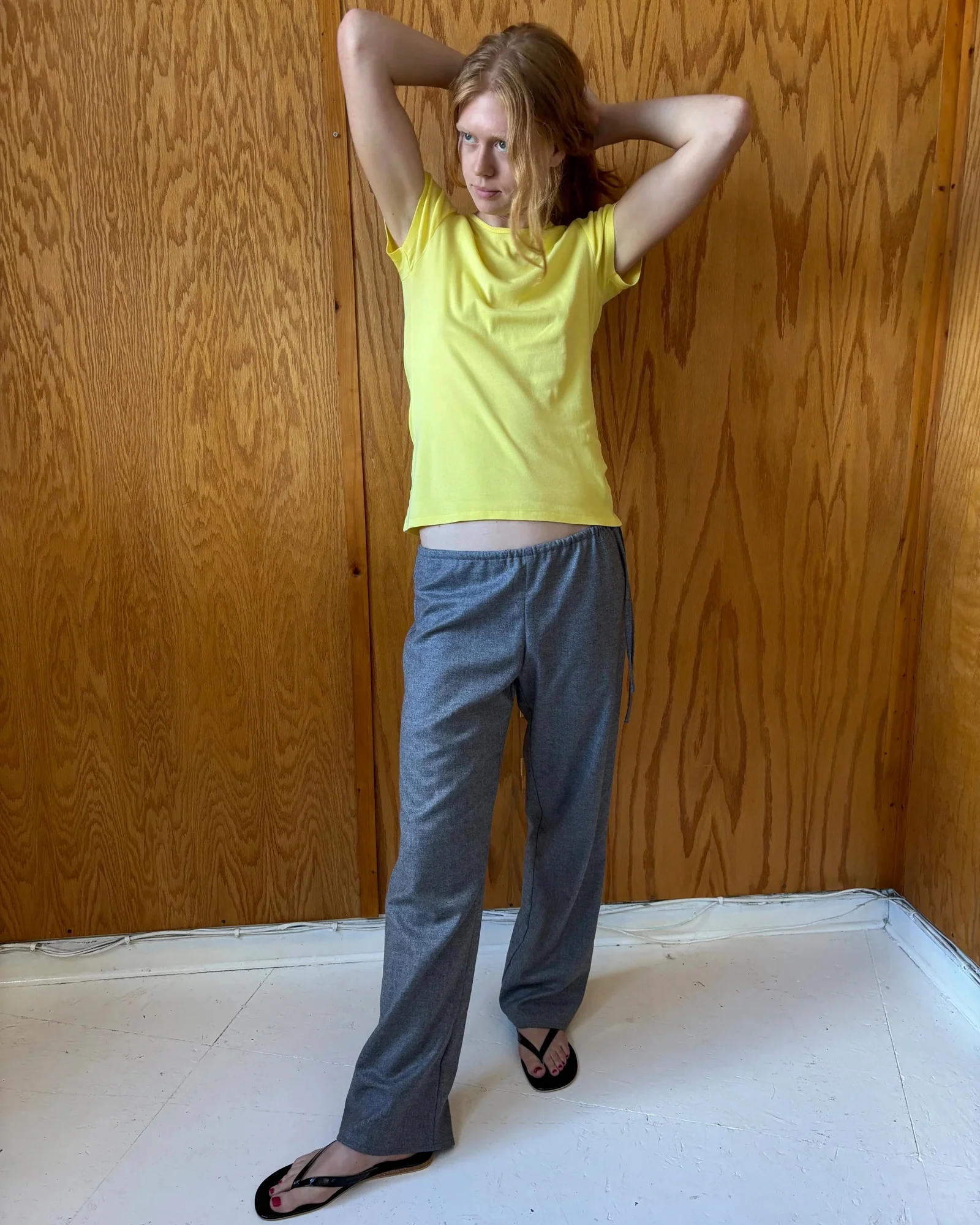 Wool Tie Pants | Grey - Image 2