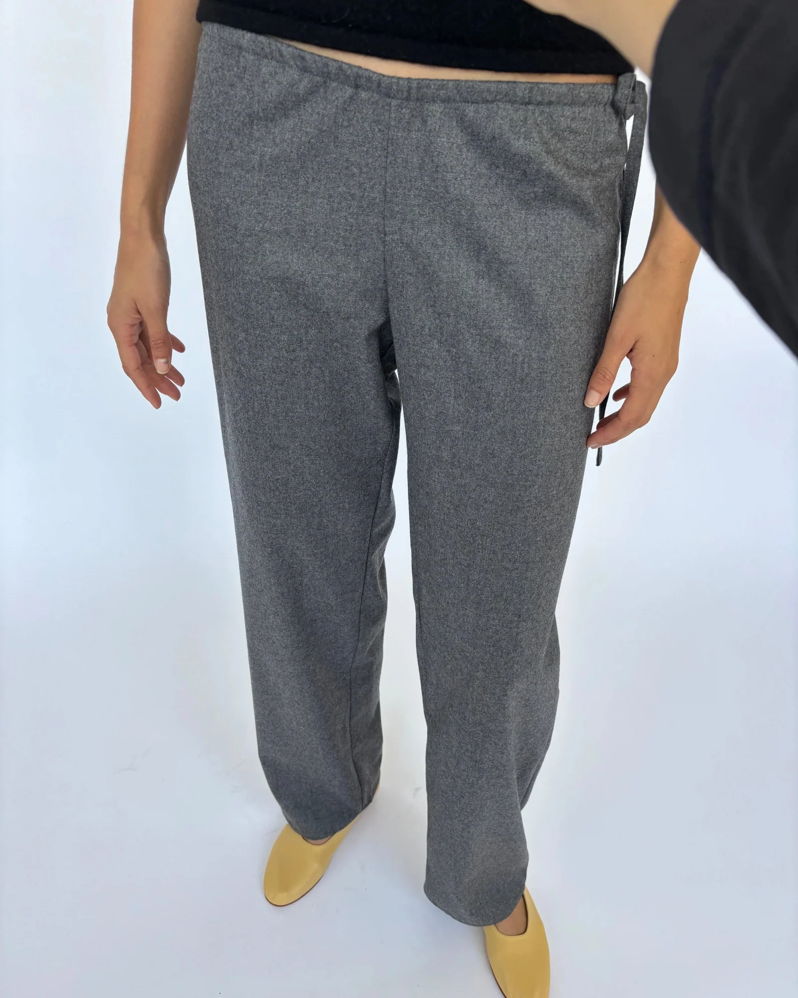 Wool Tie Pants | Grey - Image 5