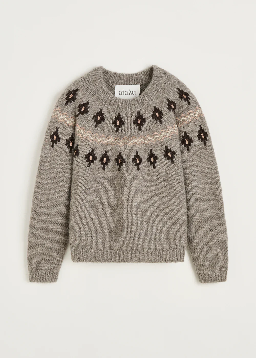 Wyn Sweater llama Wool | Mix Pure Grey