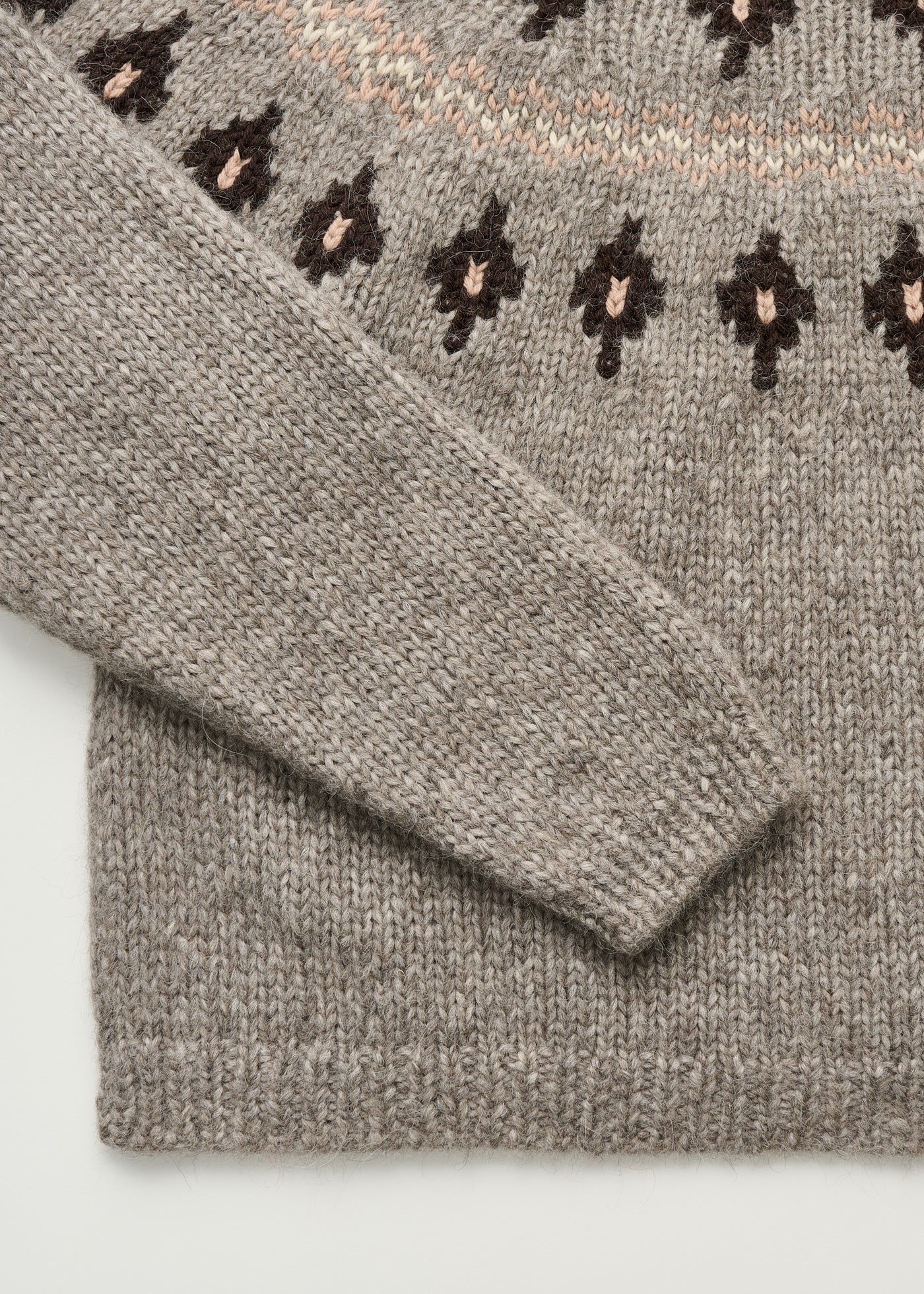 Wyn Sweater llama Wool | Mix Pure Grey - Image 5
