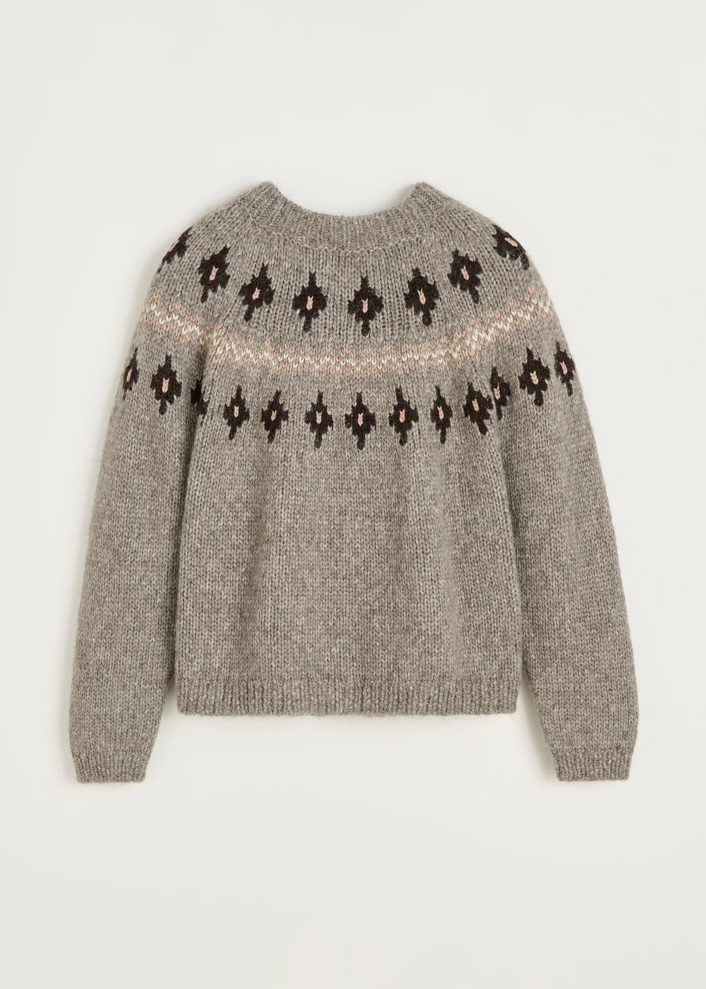 Wyn Sweater llama Wool | Mix Pure Grey - Image 6